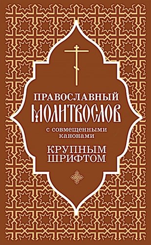 Православный молитвослов с совмещенными канонами: крупным шрифтом фото книги