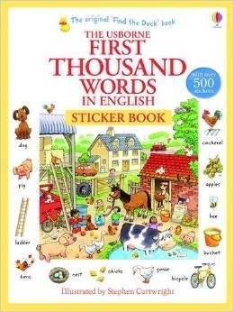First Thousand Words in English Sticker Book фото книги