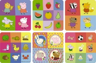 Пазл фигурный 6 в 1 Peppa Pig "Герои и предметы", арт. 01567 фото книги