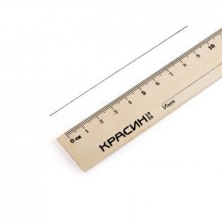 Линейка 15см Красин "Стандарт", дерево фото книги 7