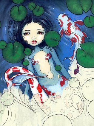 Mermaids Coloring Book фото книги 4