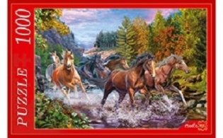 Пазлы "Табун лошадей в горах", 1000 элементов фото книги
