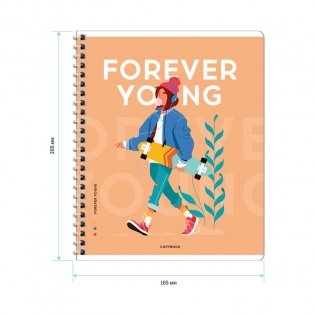 Тетрадь 48 листов, А5, клетка на гребне ArtSpace Стиль. Forever young, эконом. Арт. Т48спкС_43038 фото книги 4