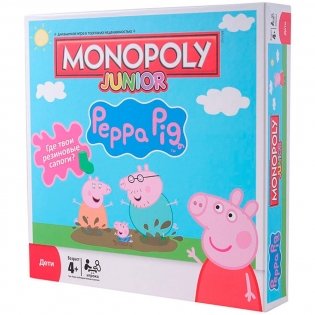 Настольная игра "Монополия Свинка Пеппа" фото книги
