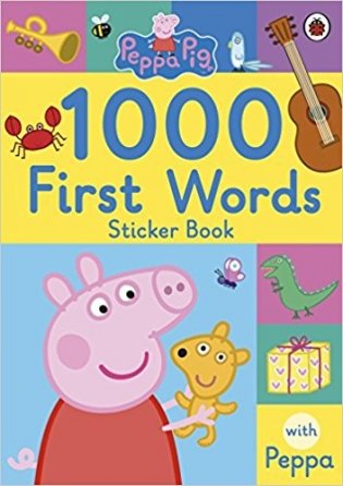 Peppa Pig: 1000 First Words Sticker Book фото книги