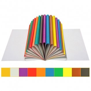 Цветная бумага газетная А4, ArtSpace, 18л., 10цв., золото, серебро, на скобе, "Волшебная" фото книги 4