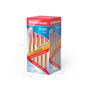 Ручка шариковая "R-301 Orange Stick", красная фото книги 3