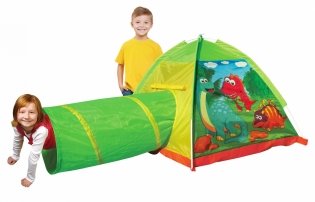Палатка игровая с туннелем "Динозаврики" фото книги