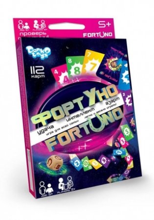 Настольная игра "ФортУно", 112 карт + кубик фото книги