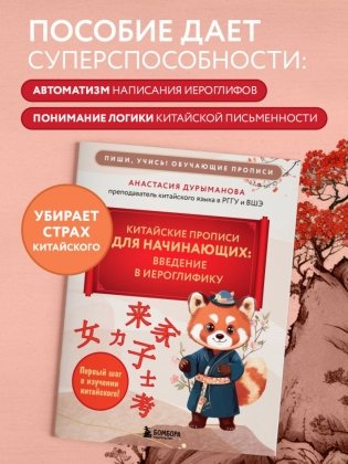Китайские прописи для начинающих: введение в иероглифику фото книги 4
