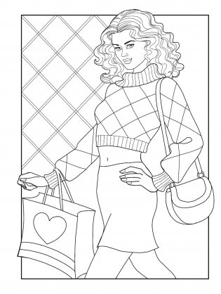 Creative Haven That's So 90s! Coloring Book фото книги 4