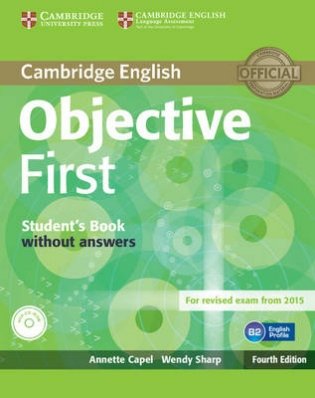 Objective First. Student's Book without Answers (+ CD-ROM) фото книги