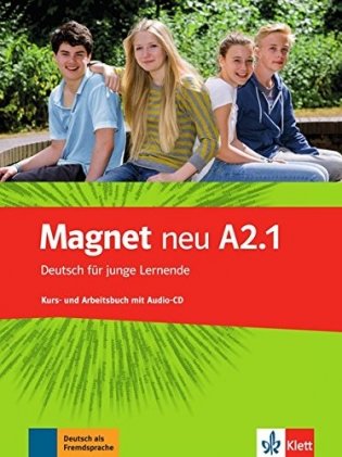 Magnet neu A2.1. Deutsch für junge Lernende. Kurs - und Arbeitsbuch (+ Audio CD) фото книги