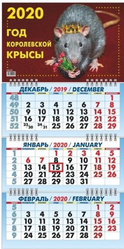 Календарь настенный "Символ года. Год королевской крысы" на 2020 год фото книги