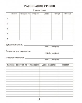 Дневничок ученика начальных классов (голубой) фото книги 4