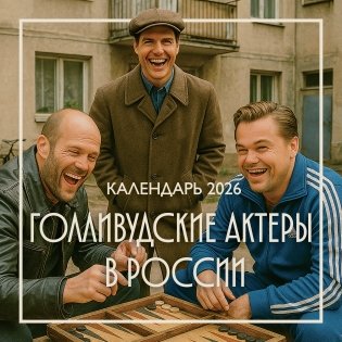 Голливудские актеры в России. Календарь настенный на 2026 год (300х300 мм) фото книги