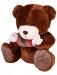 Мягкая игрушка "Медвежонок с конфетой", коричневый, 30 см фото книги маленькое 2