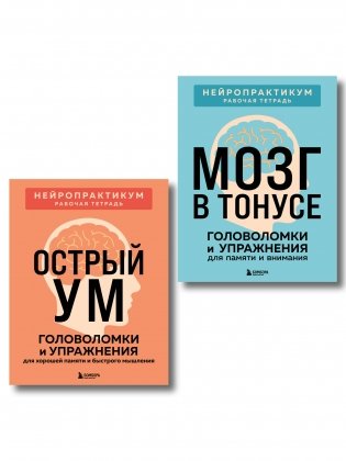 2 книги для активного мозга: упражнения для памяти и внимания (ИК) фото книги