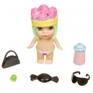 Набор игровой Bondibon "Куколка OLY", во фруктово-конфетной шапочке и аксессуарами в банане, мальчик, 8 см, арт. 3370-1 фото книги 3