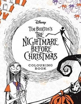 Disney tim burton`s the nightmare before christmas colouring book фото книги
