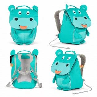 Рюкзак детский Affenzahn "Nora Hippo. Бегемот", бирюзовый фото книги 2