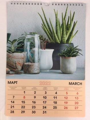 Календарь настенный перекидной на 2022 год "Цветы. 4", 230х330 мм фото книги 2