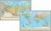 Двухсторонняя настенная карта мира и карта России, в комплекте с отвесами, 90x60 см фото книги маленькое 2