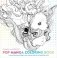 Pop Manga Coloring Book. A Surreal Journey Through a Cute, Curious, Bizarre, and Beautiful World фото книги маленькое 2