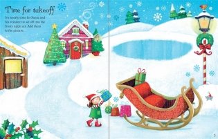 Santa sticker and colouring book фото книги 3