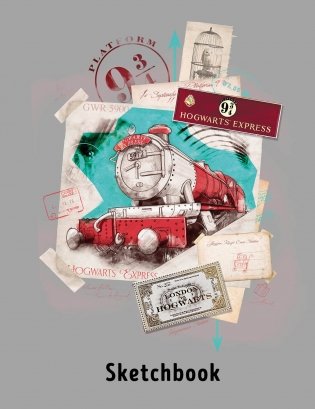 Скетчбук. Гарри Поттер. Платформа 9 и 3/4 (162х210 мм, на навивке, 40 л., плотность бумаги 160 гр.) фото книги