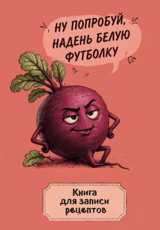 Книга для записи рецептов. Ехидная свекла фото книги