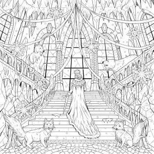 Mythographic Color and Discover: Crystal Kingdom: An Artist's Coloring Book of Prismatic Playgrounds фото книги 4