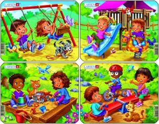 Пазл "Детская игровая площадка", 7 элементов фото книги