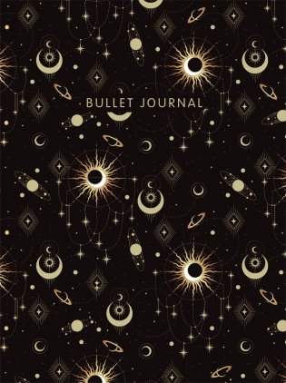 Блокнот в точку: Bullet Journal (эзотерический темный, 160 л., с наклейками) фото книги