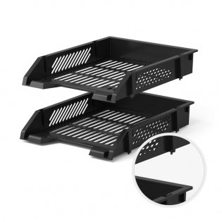 Лоток для бумаг, сетчатый, черный фото книги 3