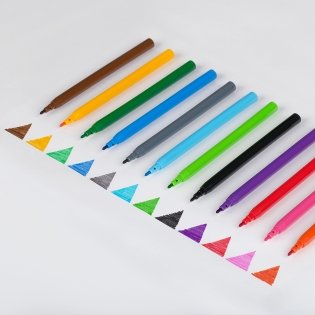 Фломастеры Мульти-Пульти "Чебурашка", 12 цв., смываемые, картон, европодвес. Арт. ФЛЧБ_53015 фото книги 6