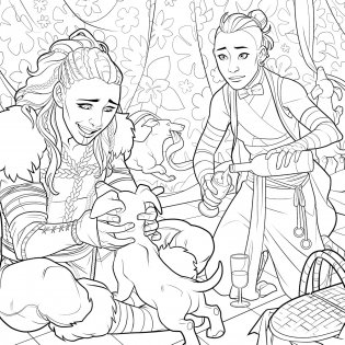 Critical Role: The Mighty Nein Coloring Book фото книги 2