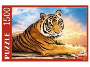 Пазлы "Большой тигр на закате", 1500 элементов фото книги