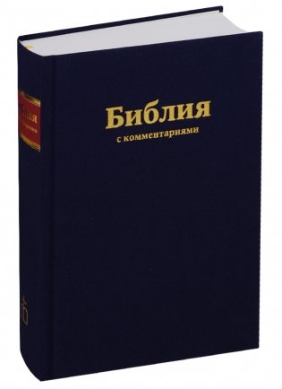 Библия (1253) 073DCTI с комментариями (синяя) фото книги
