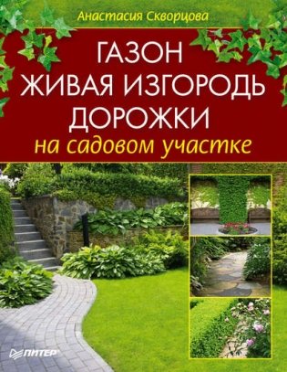 Газон, живая изгородь, дорожки на садовом участке фото книги