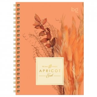 Записная книжка А6 96 листов, на гребне BG "Apricot Crush", глянцевая ламинация, тиснение фольгой, твердая обложка. Арт. ЗКТ6гр96_лг_тф 57207 фото книги 4