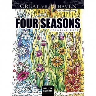 Creative Haven Deluxe Edition Four Seasons Coloring Book фото книги