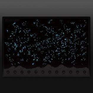 Созвездия. Настенная карта. Светящаяся в темноте фото книги 2