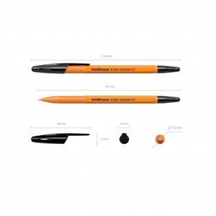 Ручка шариковая "R-301 Orange Stick", черная фото книги 4