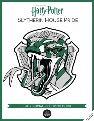 Harry Potter: Slytherin House Pride: The Official Coloring Book: (Gifts Books for Harry Potter Fans, Adult Coloring Books) фото книги