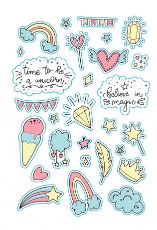 В точку! Bullet-journal. Наклейки для Bullet Journal. Более 300 наклеек (желтая) фото книги 3