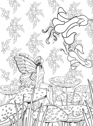 Заколдованный лес. Раскраска-антистресс для творчества и вдохновения фото книги 6