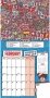 Wheres Wally Household Planner Wall Calendar 2025 фото книги маленькое 3