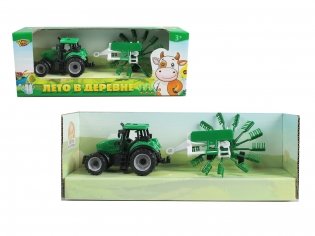 Трактор с прицепом для сборки урожая (18 см) фото книги