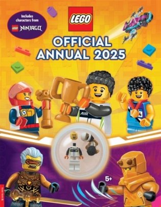 LEGO Books: Official Annual 2025 (with racing driver minifigure and trophy) фото книги